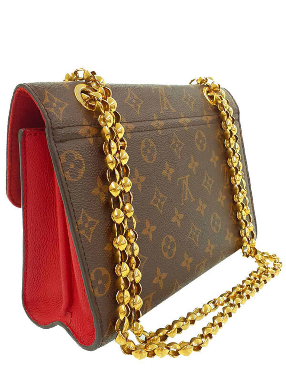 Louis Vuitton Shoulder Chain Bag Monogram Victoire Brown